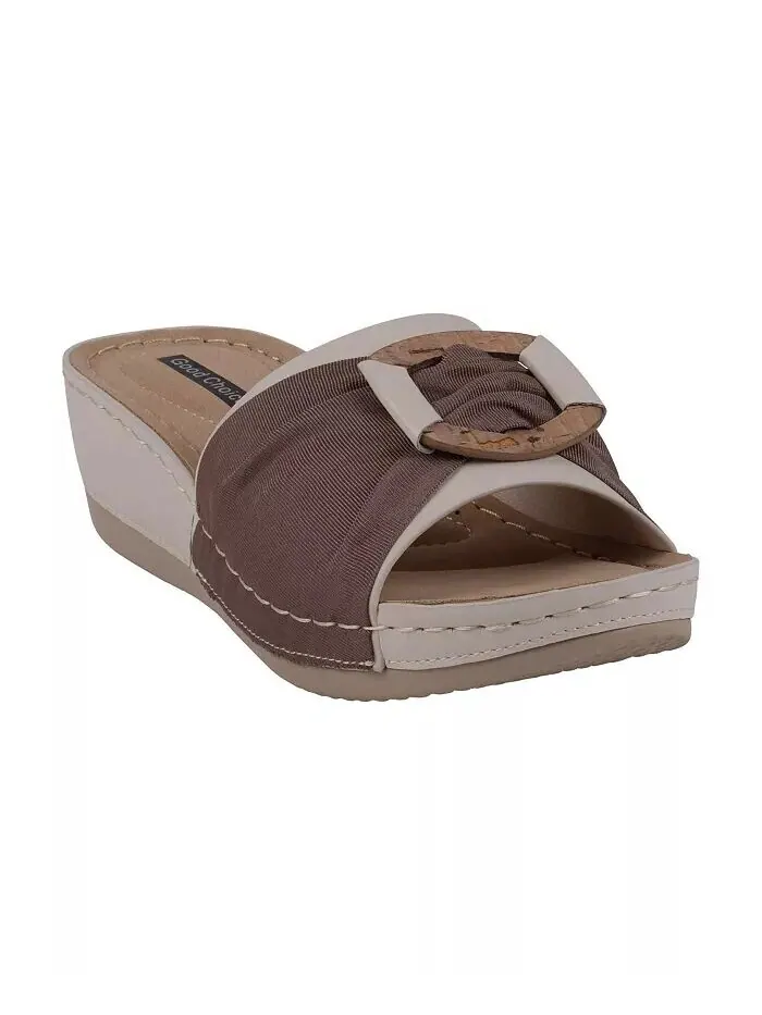 Женские босоножки без шнуровки на танкетке Ellen Comfort GC Shoes — изображение 1 из 5, белый