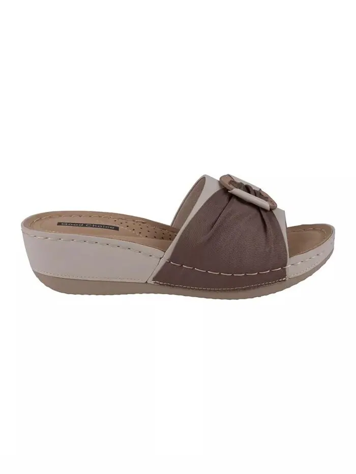 Женские босоножки без шнуровки на танкетке Ellen Comfort GC Shoes — изображение 2 из 5, белый