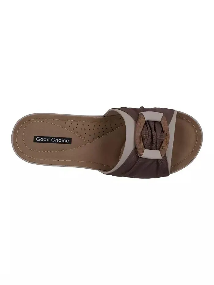 Женские босоножки без шнуровки на танкетке Ellen Comfort GC Shoes — изображение 4 из 5, белый