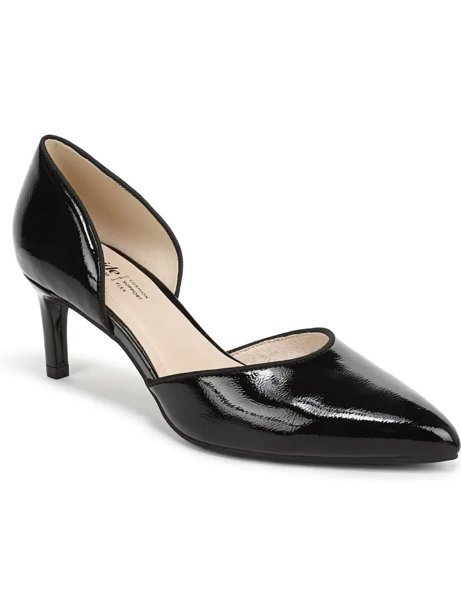 Женские туфли-лодочки Alessandra с острым носком LifeStride, черный patent faux leather
