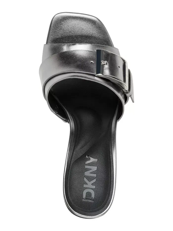 Женские сандалии Clorissa с пряжкой Dkny — изображение 4 из 5, серебряный