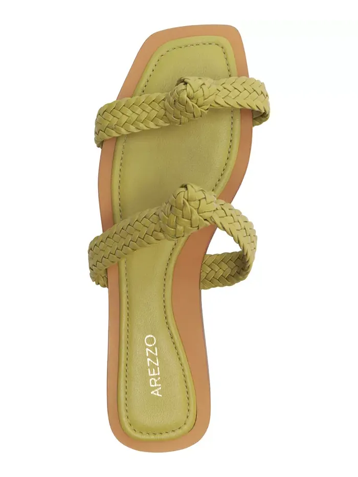 Женские балетки Remy Slip-On Arezzo — изображение 5 из 6, зеленый
