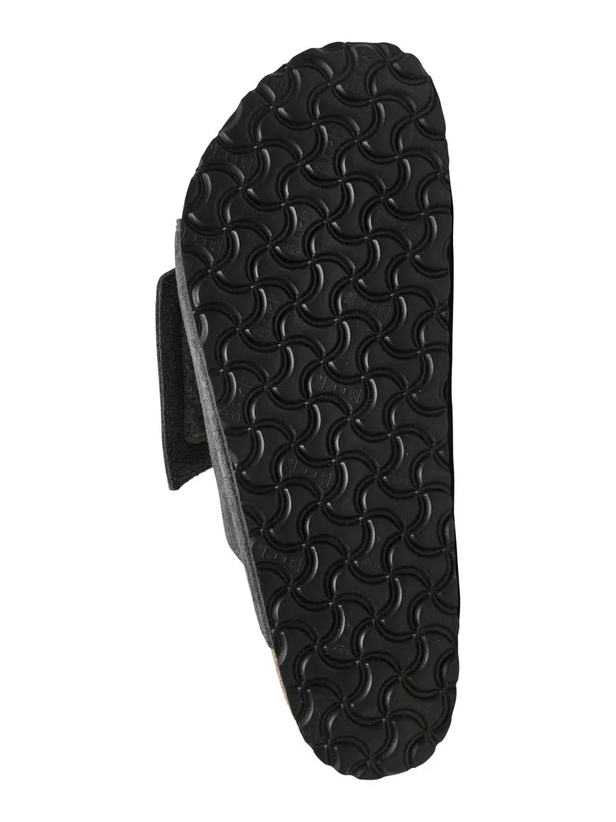 Шлепанцы-сандалии Solana Suede Leather Slide Birkenstock — изображение 6 из 6, темно-серый