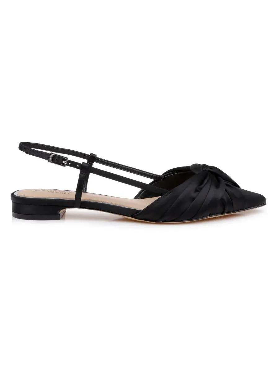 Женские туфли-лодочки Zarah Slingback Flats — изображение 2 из 5, черный
