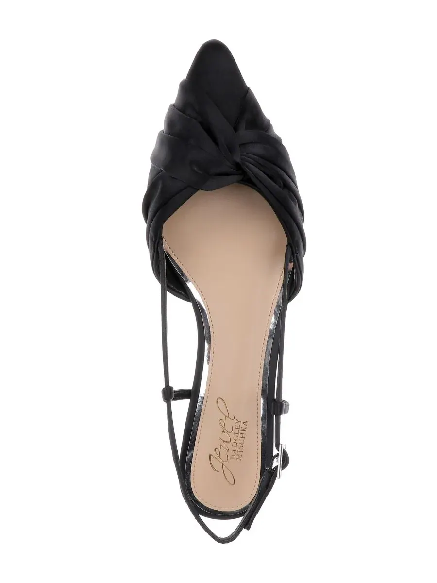Женские туфли-лодочки Zarah Slingback Flats — изображение 4 из 5, черный