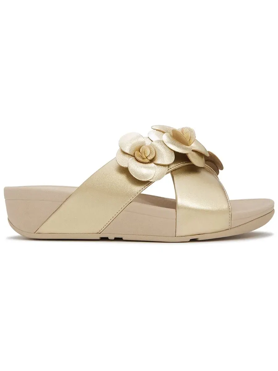 Женские сандалии-шлепанцы Lulu Flower Cross FitFlop — изображение 2 из 7, платиновый