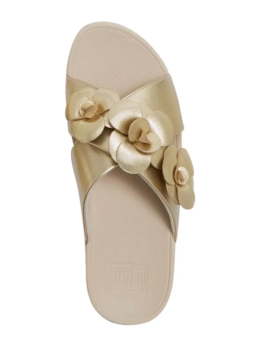 Женские сандалии-шлепанцы Lulu Flower Cross FitFlop — изображение 3 из 7, платиновый