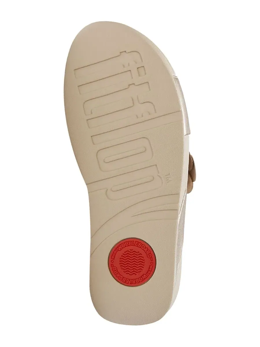 Женские сандалии-шлепанцы Lulu Flower Cross FitFlop — изображение 4 из 7, платиновый