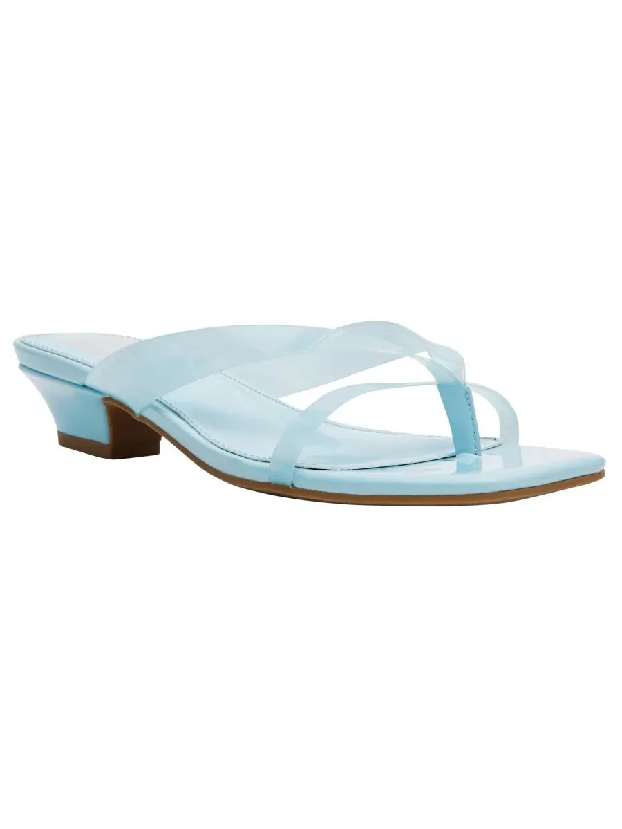 Женские сандалии Bex Jelly Strappy Thong Block Heel Dv Dolce Vita — изображение 1 из 5, синий