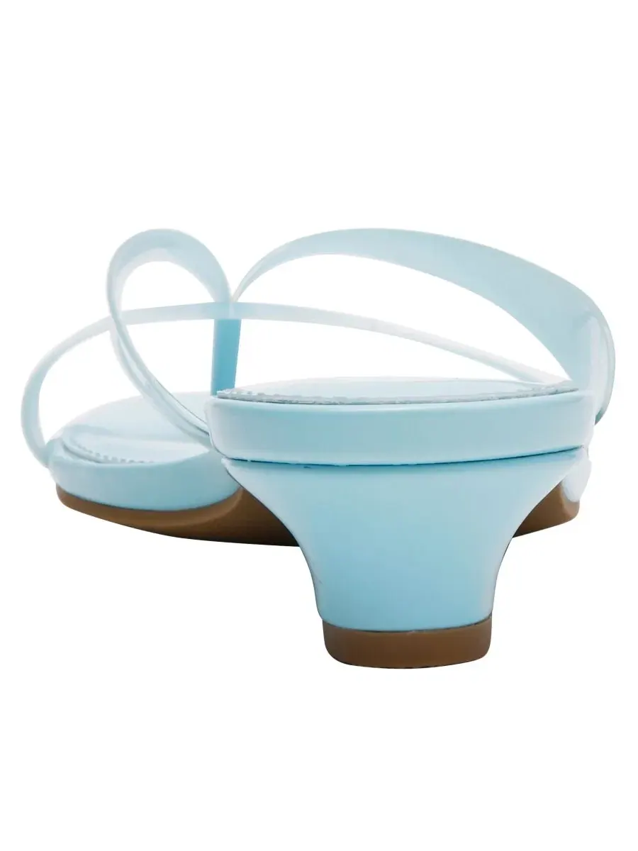 Женские сандалии Bex Jelly Strappy Thong Block Heel Dv Dolce Vita — изображение 3 из 5, синий