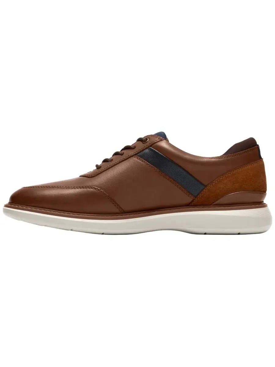 Туфли мужские на шнуровке Clarks Brantin, кожаные — изображение 6 из 12, коричневый