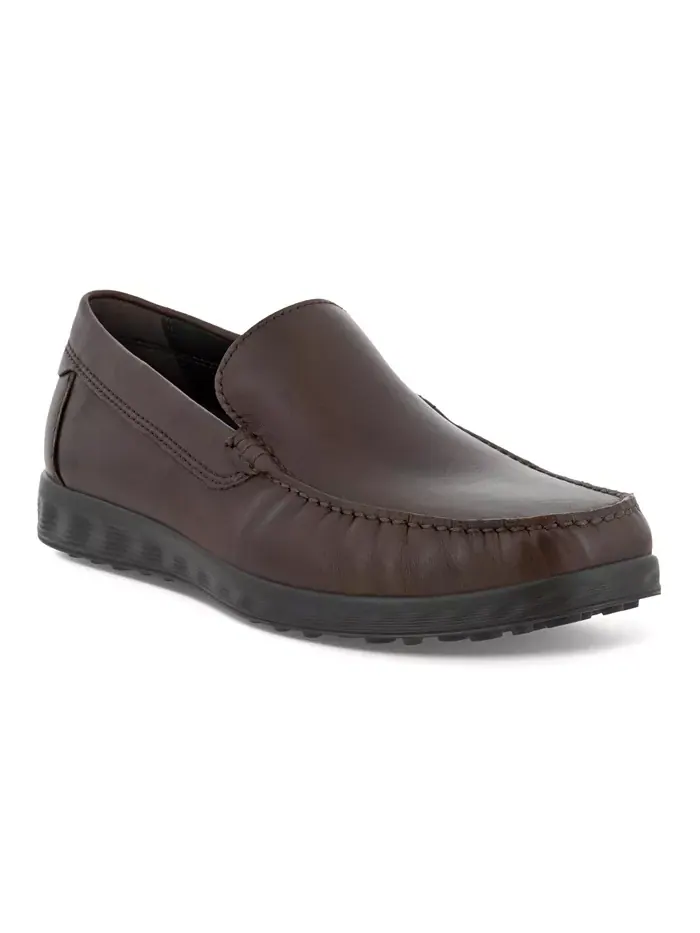 Мужские мокасины Ecco S Lite Classic Slip-On, вощеный нубук — изображение 1 из 6, коричневый