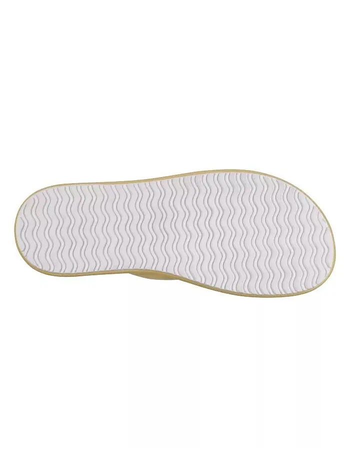 Женские сандалии Nalani Crisscross Slide Flat GC Shoes — изображение 5 из 5, желтый