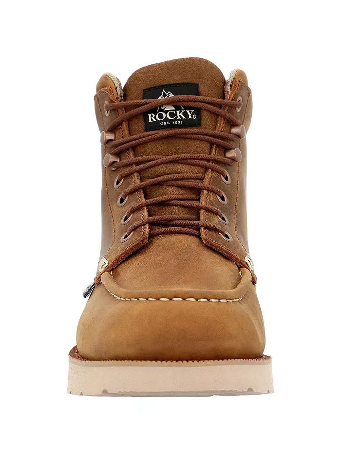 Мужские рабочие ботинки MonoCrepe Wedge 6” с композитным мыском Rocky — изображение 2 из 7, коричневый