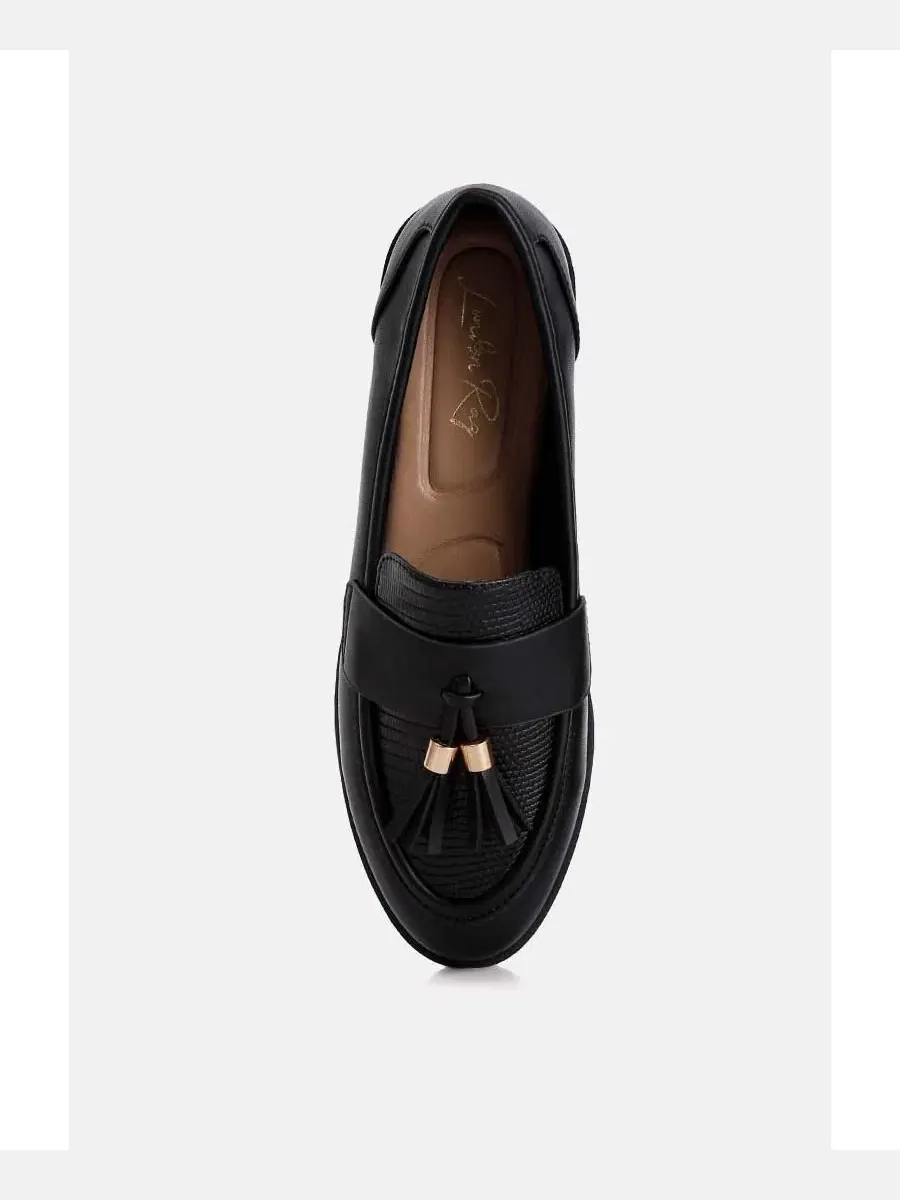 Лоферы с кисточками Alibi Tassels Detail London Rag — изображение 5 из 5, черный