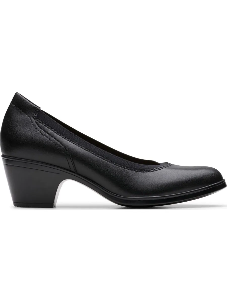 Слипоны женские Clarks Edyth Emily2, кожаные — изображение 2 из 5, черный