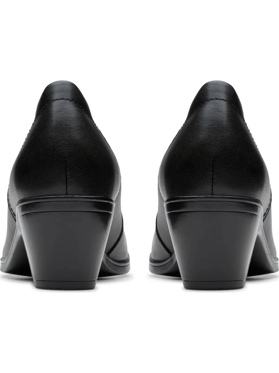 Слипоны женские Clarks Edyth Emily2, кожаные — изображение 3 из 5, черный