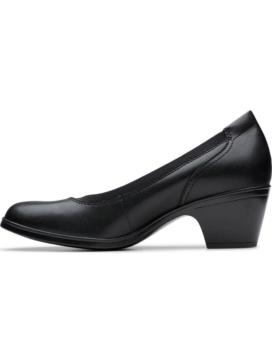 Слипоны женские Clarks Edyth Emily2, кожаные — изображение 5 из 5, черный