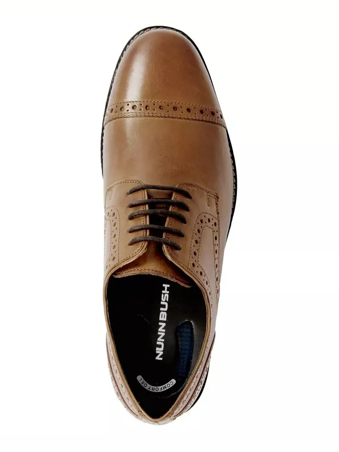 Мужские оксфорды Norcross Brogue Nunn Bush — изображение 3 из 7, коричневый