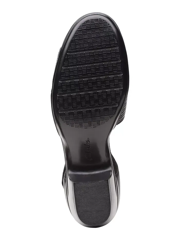 Сандалии женские Clarks Emily Rae, кожаные — изображение 11 из 14, черный