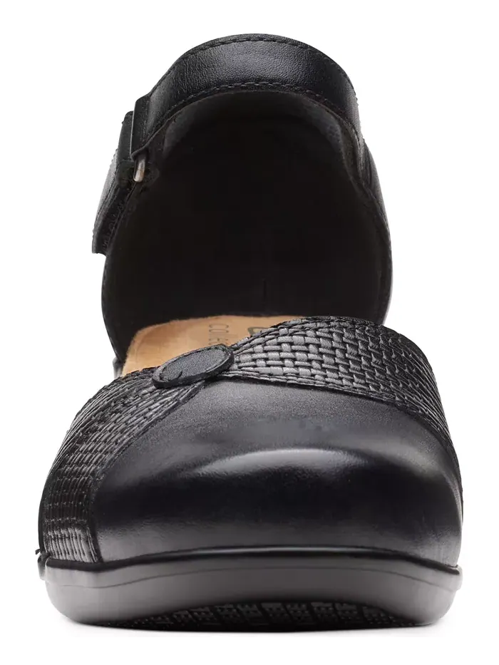 Сандалии женские Clarks Emily Rae, кожаные — изображение 12 из 14, черный