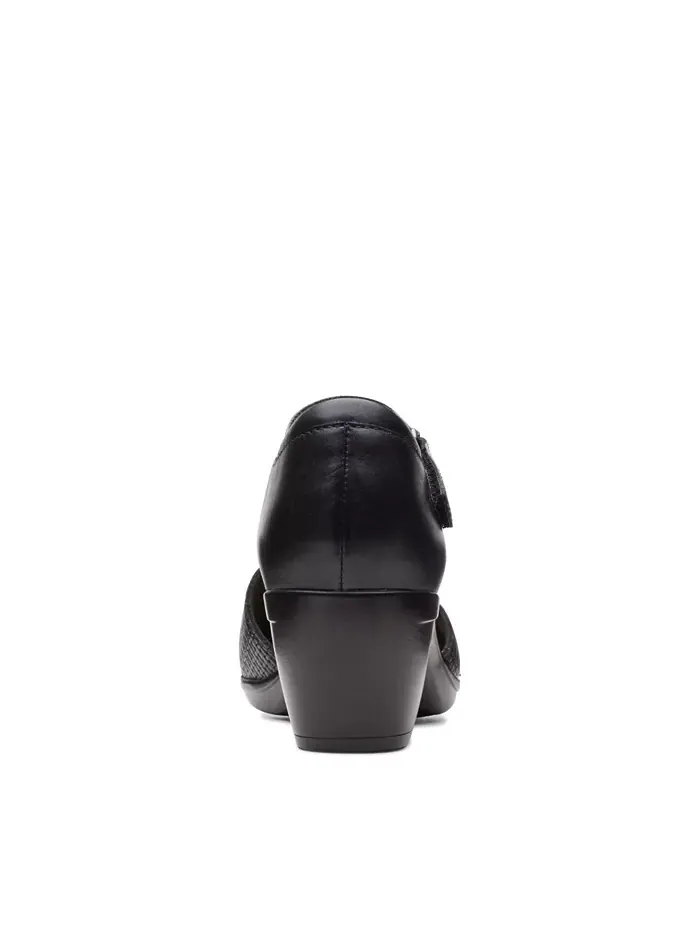 Сандалии женские Clarks Emily Rae, кожаные — изображение 4 из 14, черный