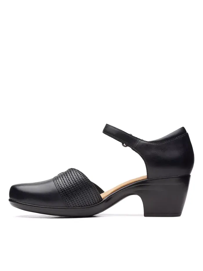 Сандалии женские Clarks Emily Rae, кожаные — изображение 6 из 14, черный