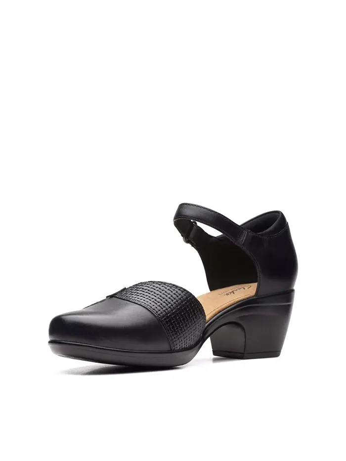 Сандалии женские Clarks Emily Rae, кожаные — изображение 7 из 14, черный