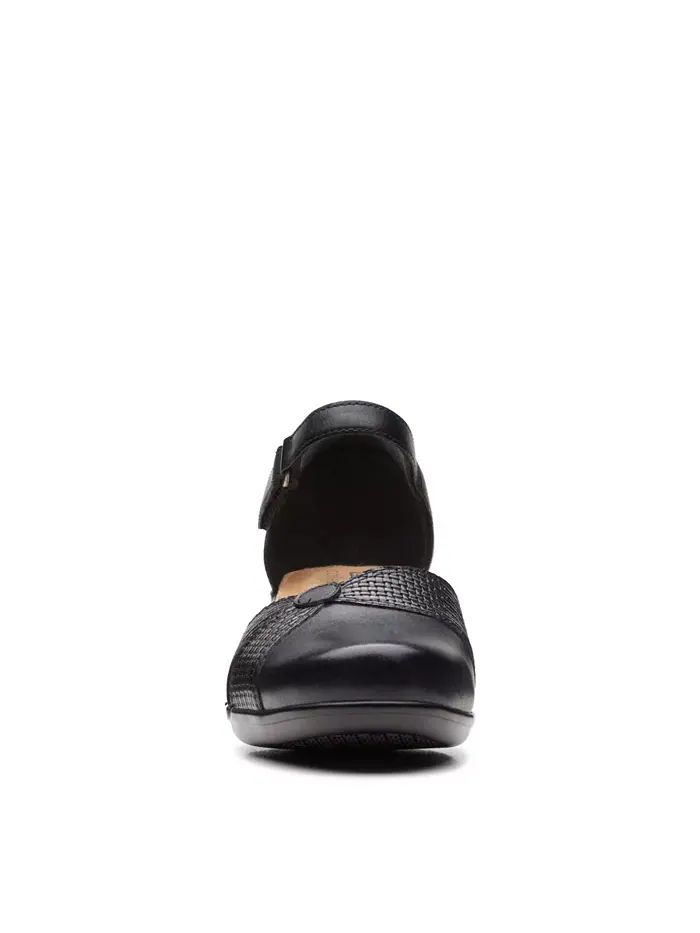 Сандалии женские Clarks Emily Rae, кожаные — изображение 8 из 14, черный