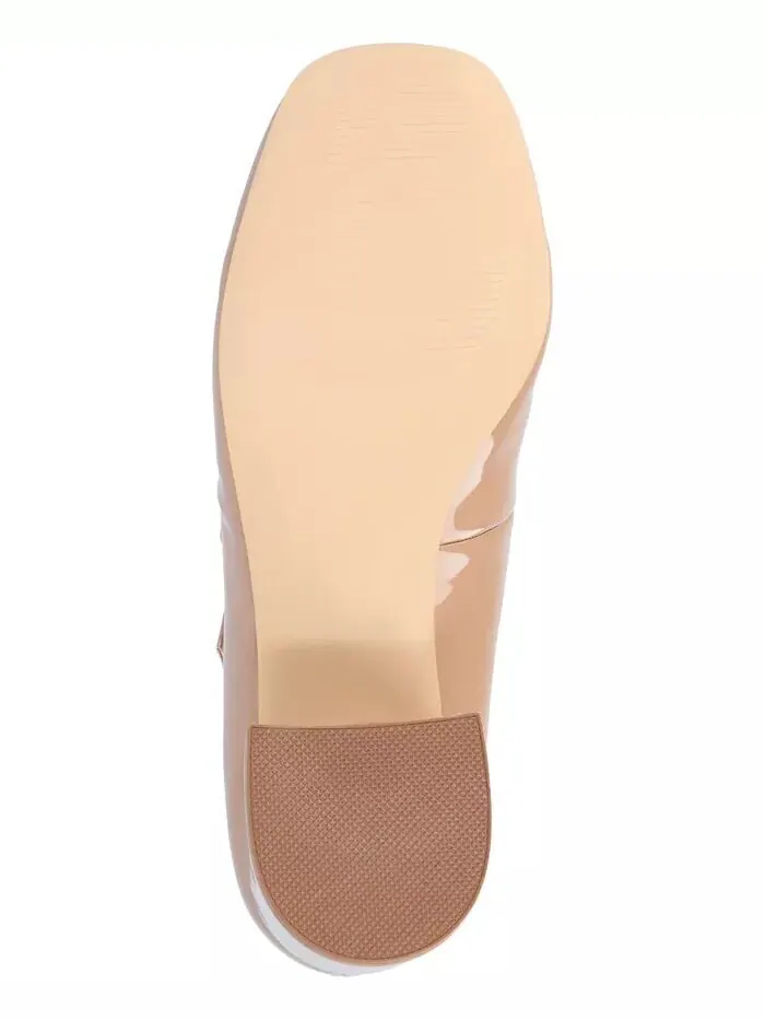Женские туфли Okenna Mary Jane на блочном каблуке Journee Collection — изображение 5 из 6, нудовый