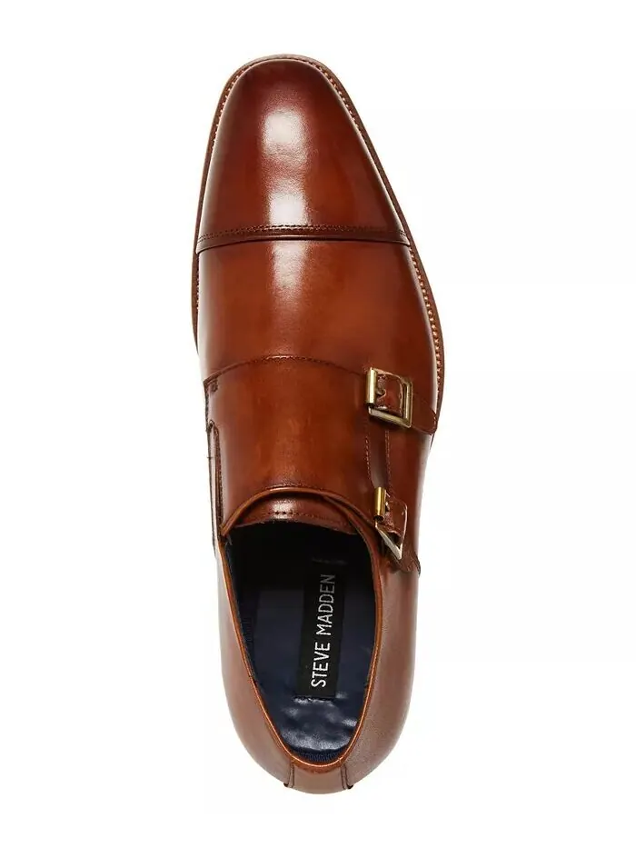 Мужские туфли Tilly Double Monk Strap Steve Madden — изображение 7 из 7, бежевый