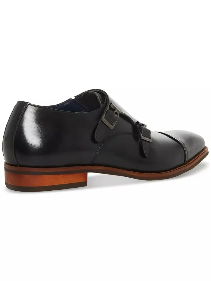 Мужские туфли Tilly Double Monk Strap Steve Madden — изображение 2 из 8, черный