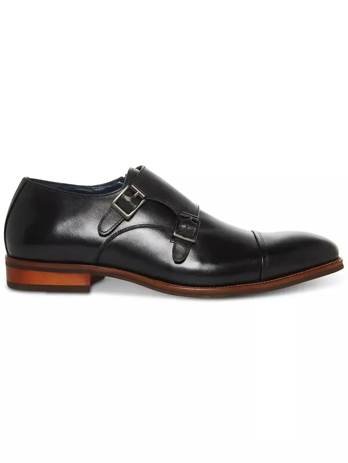 Мужские туфли Tilly Double Monk Strap Steve Madden — изображение 7 из 8, черный