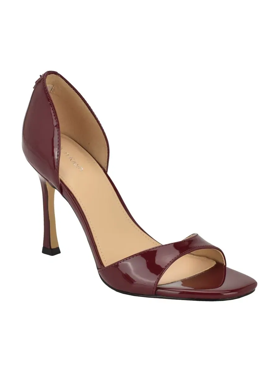 Женские сандалии на шпильке Aileen D'Orsay Calvin Klein, Dark Cherry Patent — изображение 1 из 5