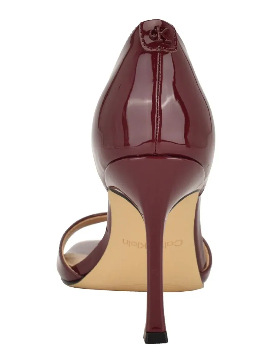 Женские сандалии на шпильке Aileen D'Orsay Calvin Klein, Dark Cherry Patent — изображение 3 из 5