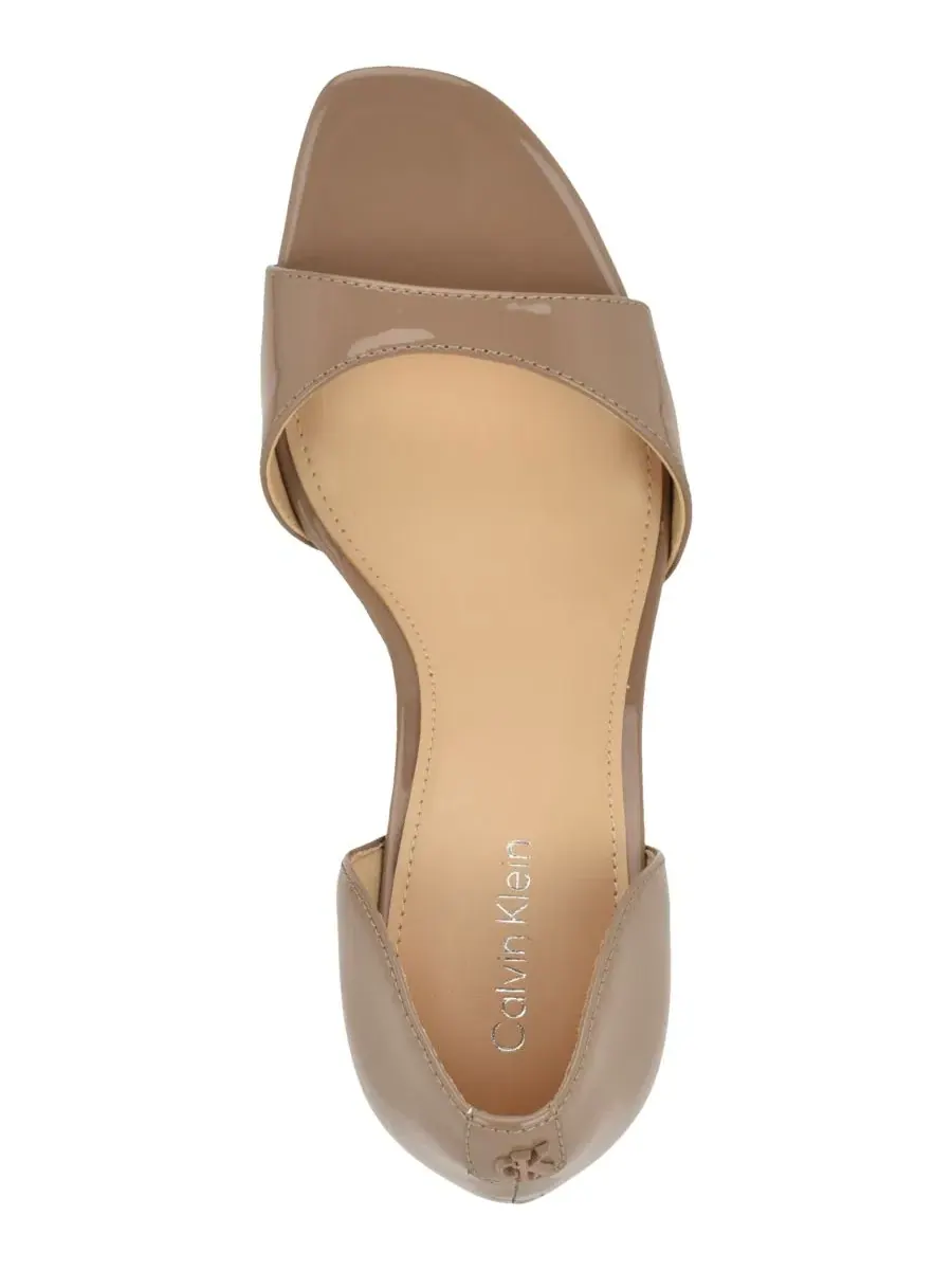 Женские сандалии на шпильке Aileen D'Orsay Calvin Klein, Toasted Taupe Patent — изображение 4 из 5