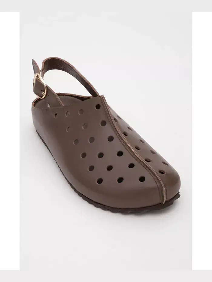 Женские кожаные сабо Justa Forever & Always Shoes — изображение 2 из 3, коричневый