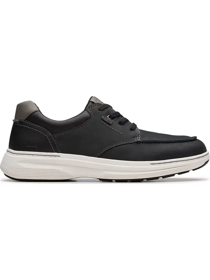 Мужские повседневные кеды Craftwell Moc Dress на шнуровке Clarks — изображение 2 из 7, черный