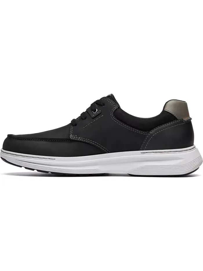 Мужские повседневные кеды Craftwell Moc Dress на шнуровке Clarks — изображение 4 из 7, черный