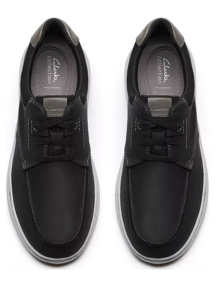 Мужские повседневные кеды Craftwell Moc Dress на шнуровке Clarks — изображение 5 из 7, черный