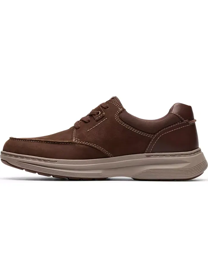 Кеды мужские Clarks Craftwell Moc Dress, повседневные, на шнуровке — изображение 4 из 7, коричневый