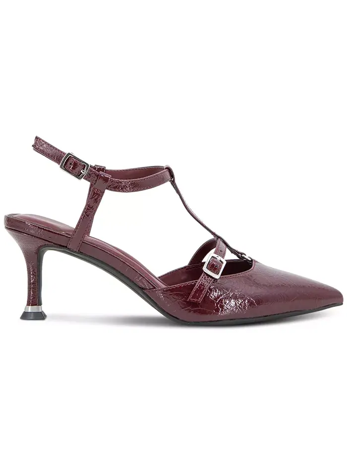 Женские туфли-лодочки Urka с Т-образным ремешком Kenneth Cole New York — изображение 2 из 5, красный