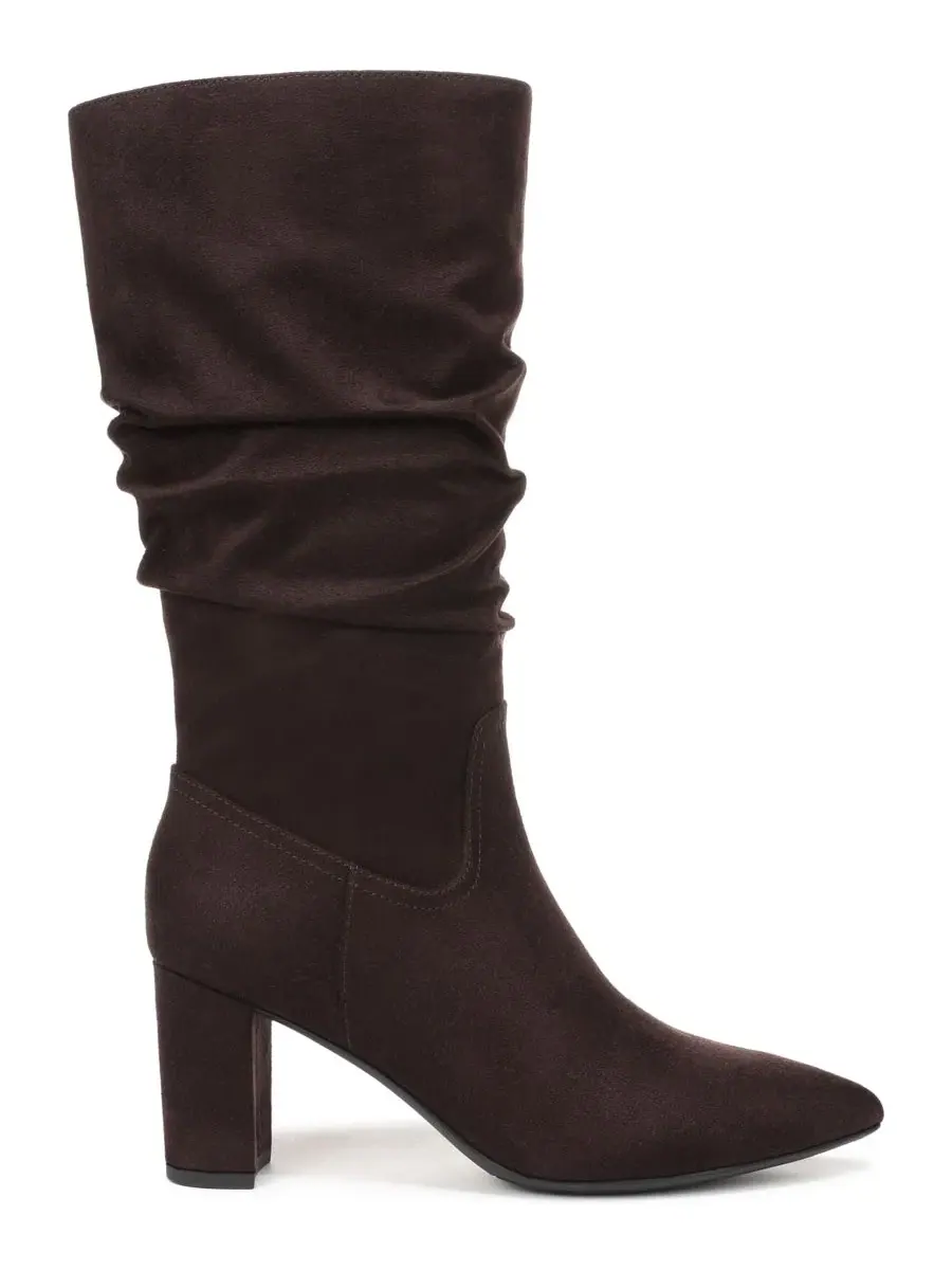 Ботинки женские Renee Zipper Tall с боковой молнией LifeStride, Dark Chocolate Microsuede — изображение 2 из 5