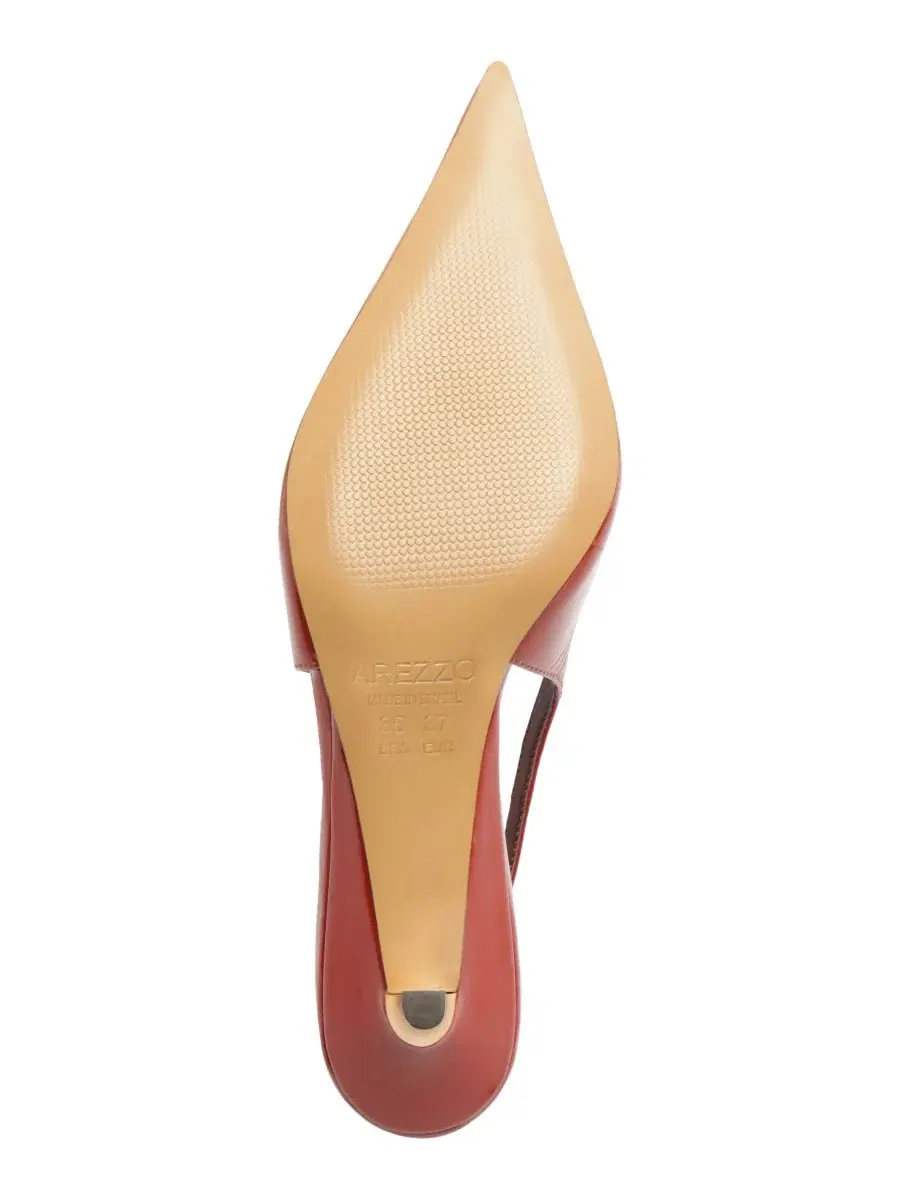 Туфли-лодочки Rosie Mid Stiletto Slingback Pumps Arezzo — изображение 5 из 5, красный