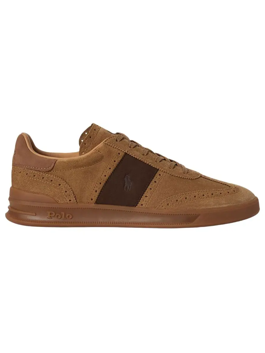 Кроссовки Heritage Aera Polo Ralph Lauren — изображение 2 из 3, бежевый коричневый