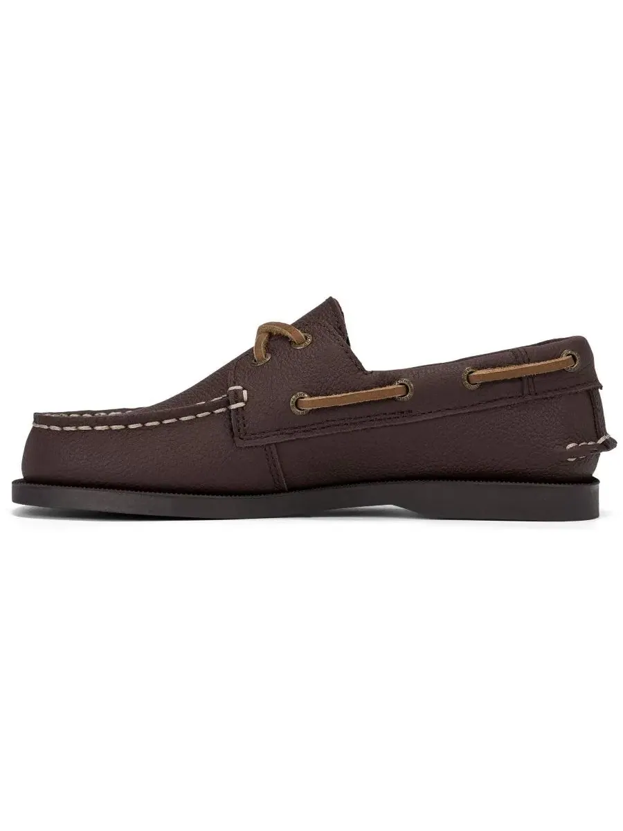Туфли лоферы из нубука с шнуровкой, модель Authentic Original Leather Boat Shoe Sperry — изображение 2 из 4, капучино