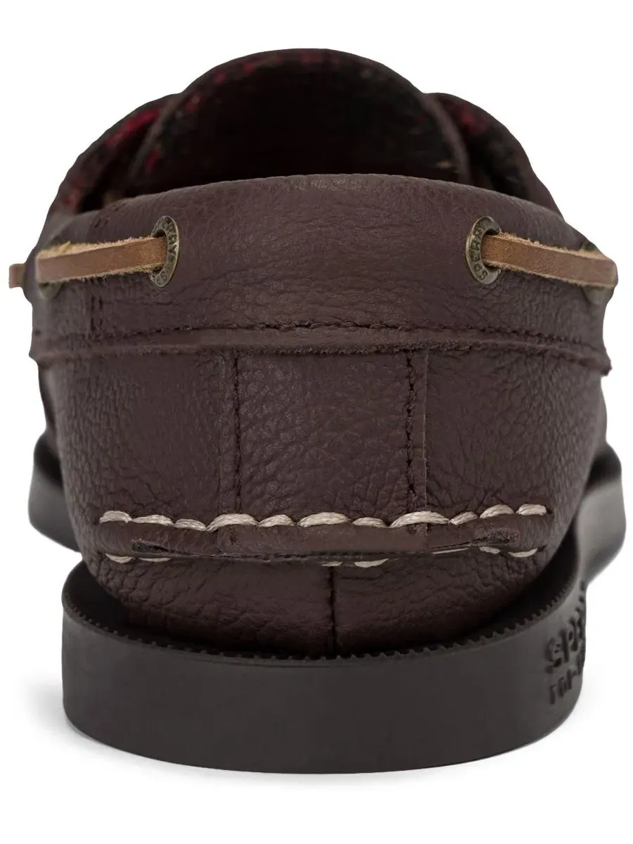 Туфли лоферы из нубука с шнуровкой, модель Authentic Original Leather Boat Shoe Sperry — изображение 3 из 4, капучино
