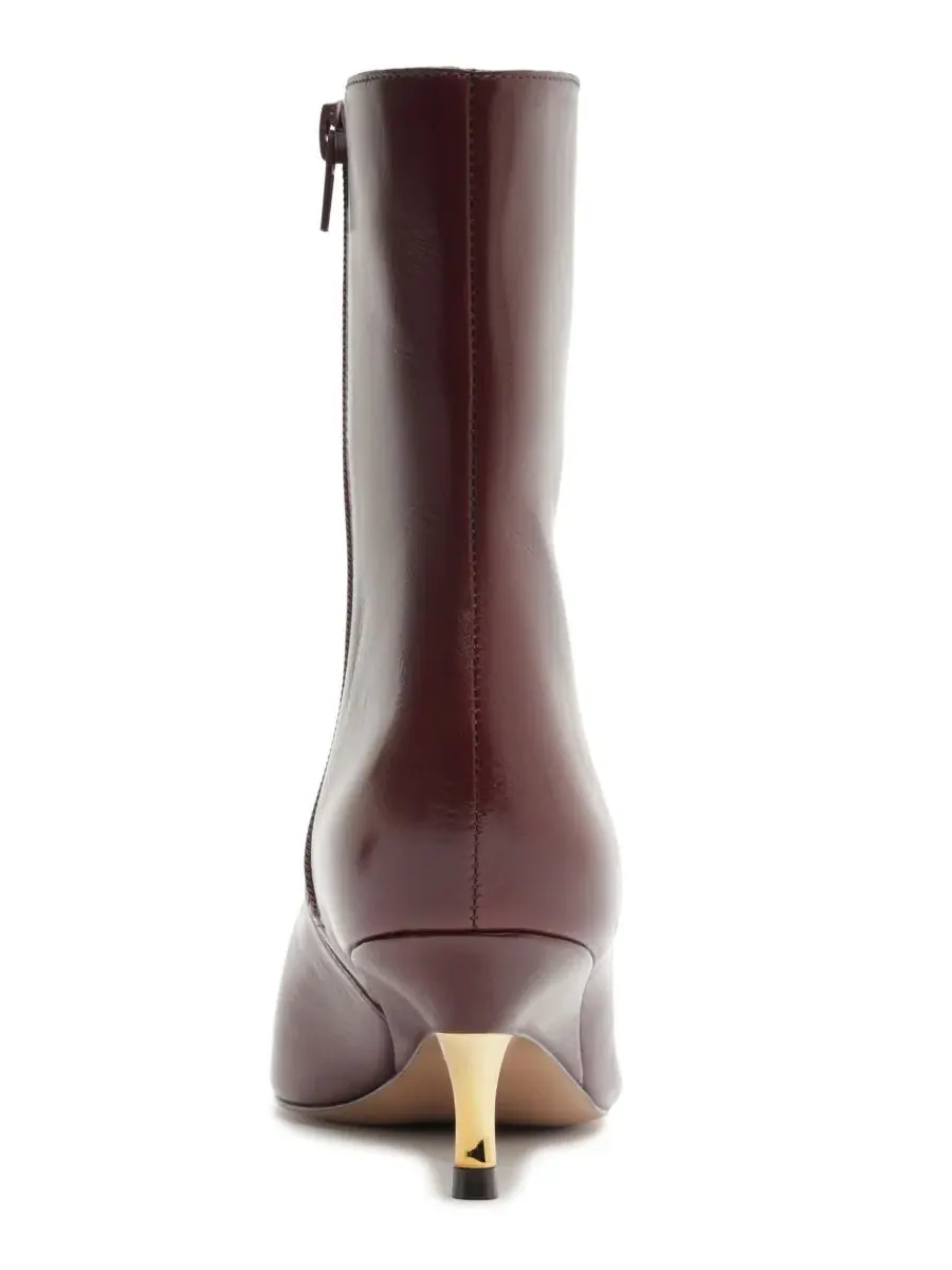 Ботильоны на низком каблуке Dani Low Stiletto Arezzo — изображение 3 из 5, красный