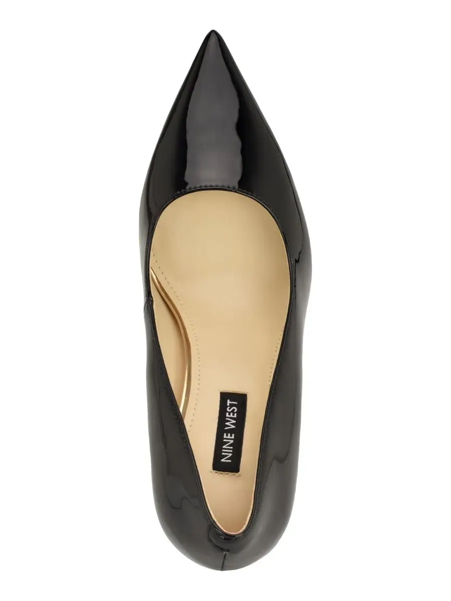 Женские туфли-лодочки Pursee с острым носком без шнурков Nine West — изображение 4 из 5, черный