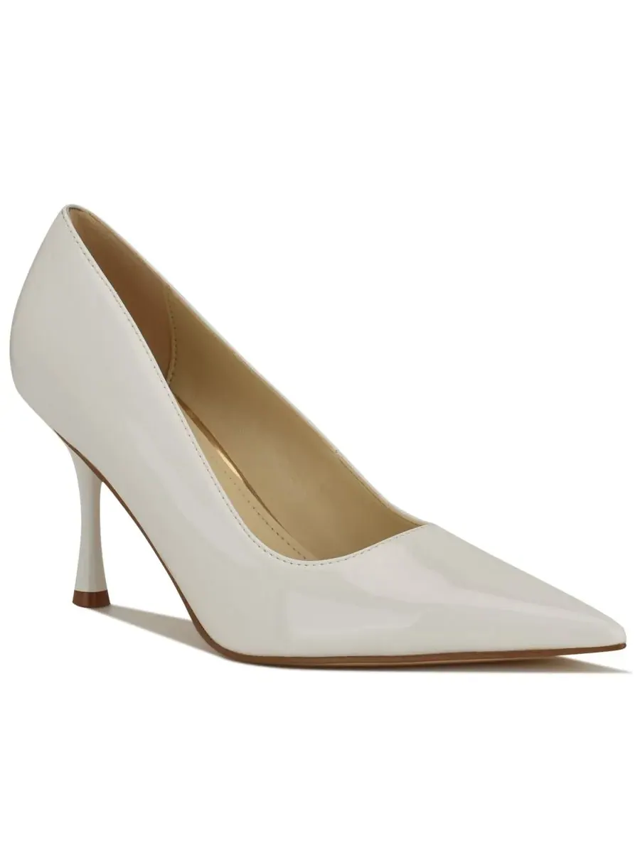 Женские туфли-лодочки Pursee с острым носком без шнурков Nine West, белый patent